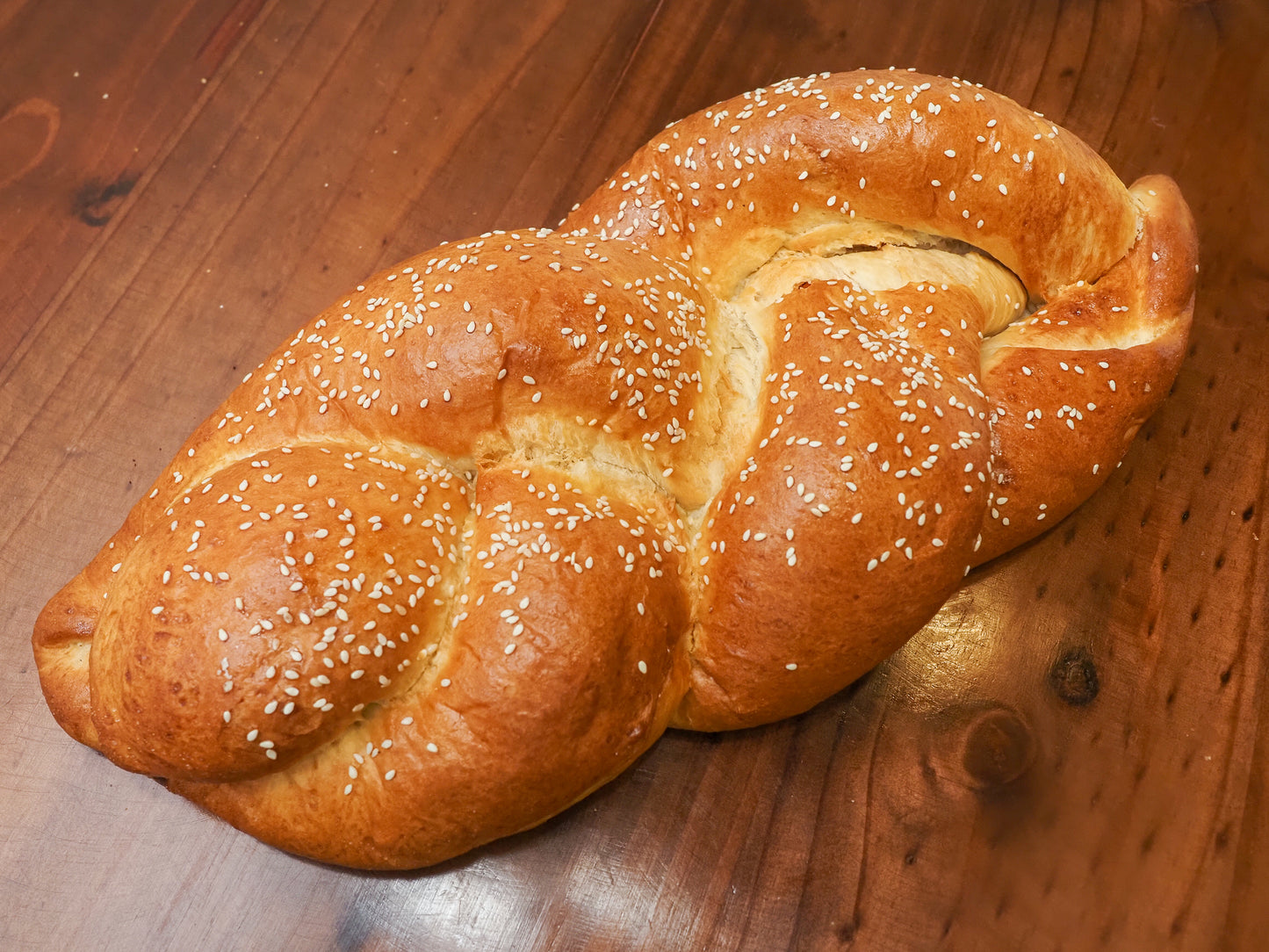 Comprar pan relleno salado en Guatemala, Trenza artesanal con jamón y queso.
