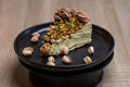 Tarta Vasca De Pistacho Cero Azucar (Porcion)
