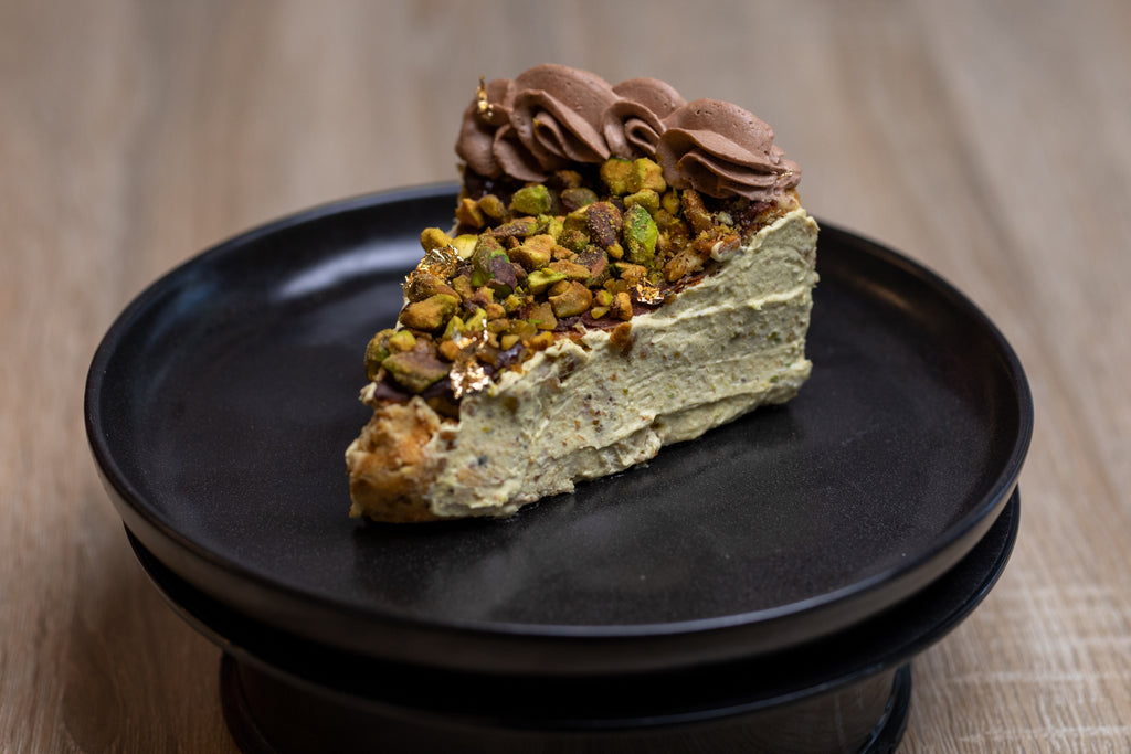 Tarta Vasca De Pistacho Cero Azucar (Porcion)